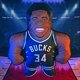 thumbnail image 4 of Bleacher Creatures Milwaukee Bucks Giannis Antetokounmpo 24"" Nba Bleacher Buddy - Peluche suave, 4 of 5