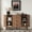 Walnut, variant on Lumiinofami 47" Sideboard Buffet Cabinet with 2 Sliding Tambour Doors and 3 Drawers, Curved Fluted Storage Cabinet with Adjustable Shelves for Living Room, Entryway, Hallway, Black