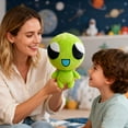 thumbnail image 4 of Standing Alien Stuffed Animal Plush Toy - Space Super Squishy Soft Animal Friend for Girls and Boys, Medium Huggable Cute Plush for Kids Play, Cuddling and Decoration - 9.8 Inches, 4 of 6