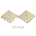 thumbnail image 1 of Unique Bargains Ethernet Socket Single Port RJ45 CAT6 Wall Plate Gold Tone for Ethernet Cable Networking Socket Box Pack of 2, 1 of 6