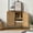 Brown, variant on Boho 31" Rattan 2 Doors Sideboard Wooden Storage Cabinet Credenzas Buffet Home Walnut