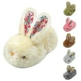 thumbnail image 4 of XIMIN Toddler Slippers Boy Girl Bunny Slippers Plush Rabbit Fuzzy Furry House Slippers Cute Non-Slip Warm Winter Shoes Suitable for Indoor and Outdoor Kids Winter Warm Slippers, 4 of 6