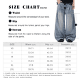 thumbnail image 6 of Mrmall Y2k Baggy Jeans for Men Hip Hop Plain Denim Pants Wide Leg Vintage Streetwear Jeans, 6 of 6