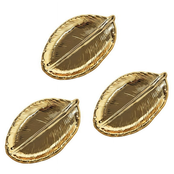 3X Decorative Ceramic Plate Dish Porcelain Candy Trinket Dish Jewelry Fruit Serving Tray Storage Plate