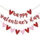 thumbnail image 2 of Pancarta roja brillante para San Valentín, decoración colgante de pared con corazón rojo y rosa, letrero con letras de San Valentín, guirnalda decorativa para repisa de chimenea, aniversario de boda,, 2 of 4