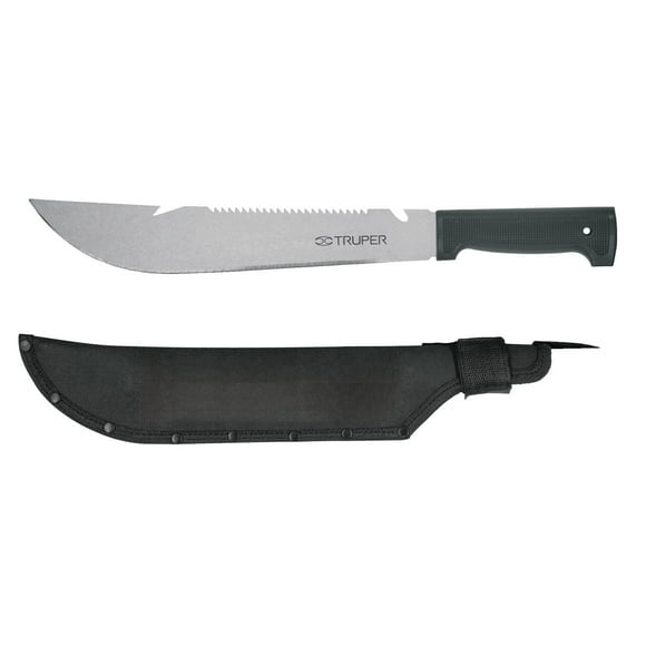 Machete Tipo Rambo 12' Cacha Negra Truper Truper T-460-12XB