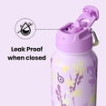 thumbnail image 7 of BOTTLE BOTTLE 32oz Insulated Water Bottle Stainless Steel Sport Water Bottle with Straw Dual-use Lid Design for Gym with Pill Box (Purple Grown), 7 of 7