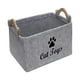 thumbnail image 2 of Organizador de juguetes para perros jinwen cesta rectangular para artículos de cachorros Gris, 2 of 8