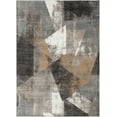 thumbnail image 2 of Well Woven Verity Abstract Area Rug, 3.92' x 5.25', Eclectic Geometric Pattern, Soft, Glam Pile, Distressed Design & Modern Color Palette, 2 of 8
