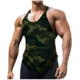 thumbnail image 1 of Men'S U-Neck Sleeveless Camouflage Vest Outdoor Sports Fitness Top L, 1 of 4