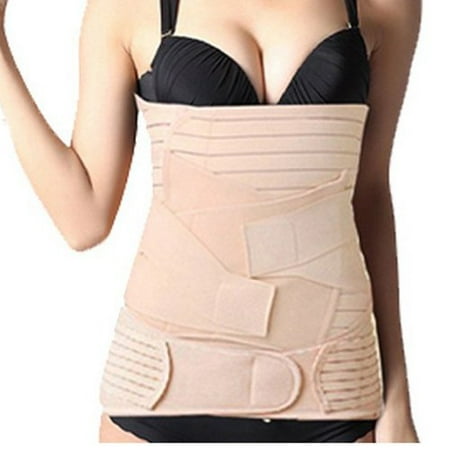 3 in 1 Strip Postpartum Recovery Belt Belly and Waist and Pelvis Body Slimming Shape Belt - Size