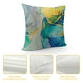 thumbnail image 4 of PHYHOO Marble Throw Pillow Covers Colorful Marble Texture Purple Green Blue Gold Foil Square Pillowcases for Home Decor Sofa Car Bedroom Pillow case, 4 of 5