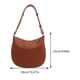 thumbnail image 2 of Bolso Versátil para Mujer Kuymtek Hombro Clásico Bandolera Retro Color Sólido Gran Capacidad, 2 of 9