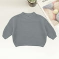 thumbnail image 2 of HUANBAI Custom Kids Girl Sweater Clothing Oversize Pullover Cotton Baby Boys Girls Kitted Jumper 9-12 Months, 2 of 3