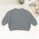 thumbnail image 2 of Gibobby Blusa Niñas Suéter personalizado para niños y niñas, ropa de tamaño, de algodón para bebés, niños y niñas, grueso equipado （Gris， 3-6 Meses), 2 of 3