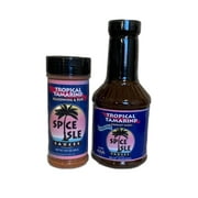 Spice Isle Sauces Tropical Tamarind Gourmet Sauce and Seasoning/Rub Combo Pack, Mild Caribbean BBQ Sauce and Seasoning Blend, 18.5 and 6.35 oz
