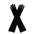 thumbnail image 2 of Long Elbow Gloves 18 inch Stretchy 1920s Opera Gloves Evening Party Dance for Women Black, 2 of 6