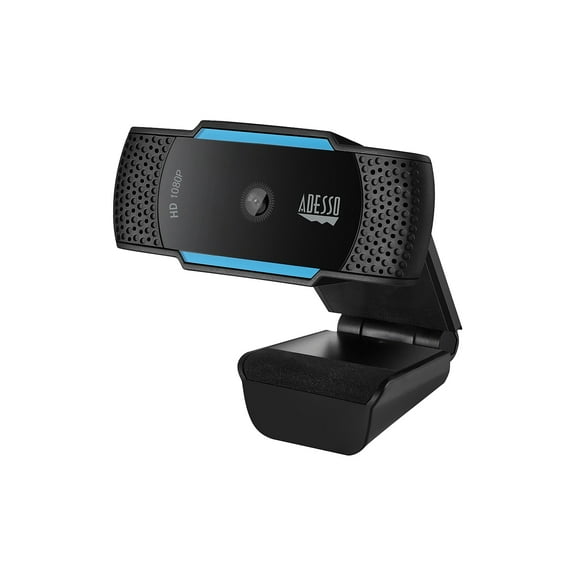 Adesso CyberTrack H5-TAA Webcam, 1080p Full HD, Built-In Microphone, TAA Compliant, USB Plug & Play, for Video Conferencing, Online Learning, and Streaming