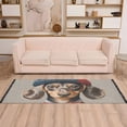 thumbnail image 2 of Yayeee Runner Rug for Bedroom 2'x6' Machine Washable Hallway Non Slip Mat, Red Dog Artist, 2 of 8