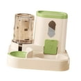 thumbnail image 4 of Comedero y dispensador de agua automático para gatos 2 en 1, cuenco de comida y agua para mascotas Verde, 4 of 8