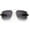 Clear-Silver / Lavender, variant on sunglassLA Unisex Classic Flat Top Metal Accented Temples Square Aviator Glasses 56mm (Clear-Silver / Lavender) - 56mm
