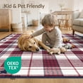 thumbnail image 4 of ODIKA Front Door Plaid Patriotic Gingham Stars Border Throw Checkered for Dining Room, Large Office, Lounge, Non-Slip Chair-Friendly, 4 of 7