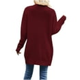 thumbnail image 4 of My Item VOESLSOO Long Cardigans For Women Lightweight,Womens Tops Dressy Casual Plus Size Hooded Cardigan Sweaters For Women With Pockets Boho Tops For Women Trendy White Fall Outwear Fashion, 4 of 4