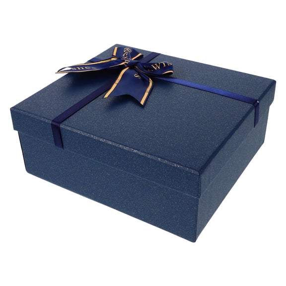 LOLIPPYY Elegant Blue Present Box with Bowknot for Party Packaging and Cosmetic Storage
