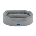 thumbnail image 4 of Sam's Pets Small Water Resistant Dog Bed with Bolster Walls, Gray, 4 of 8
