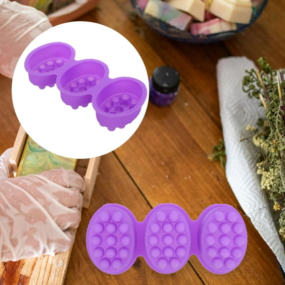 Masteelf Silicone Massage Soap Mold Soap Mold Household Handmade Soap Making Mold DIY Supply