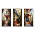thumbnail image 2 of Designart "Country Cottage Entry Rustic Charm II" Farm Framed Wall Art Set Of 3 - White Country Frame Canvas Set For Living Room Decor, 2 of 6