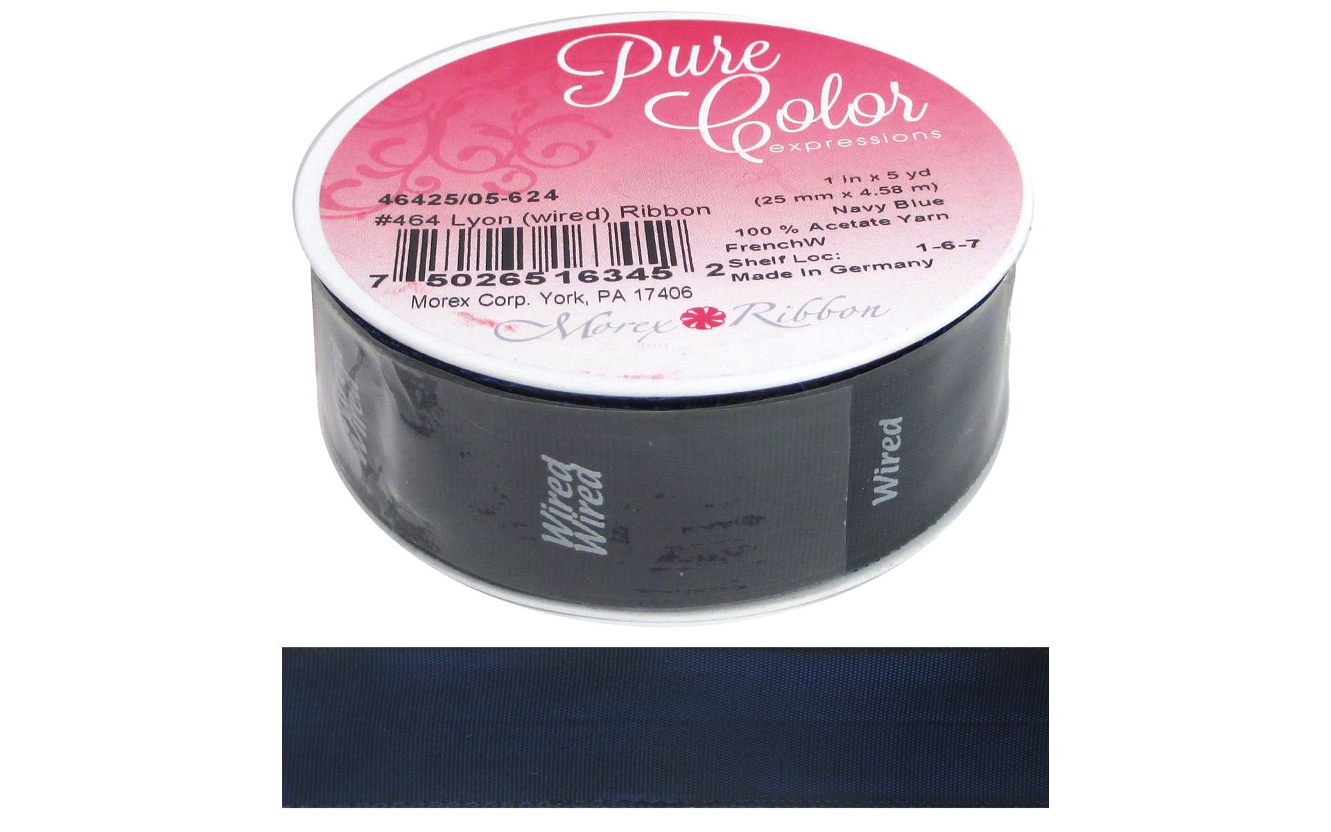 Morex Chiffon-Band Mit Draht – Burgunderfarben, 2,5 Cm Breit, 25 Yards, Für Deko & Basteln