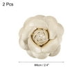 thumbnail image 2 of Flower Hair Clips Camellia Hairpin Floral Brooches Pin Handmade Flower Brooch, Golden, 2 Pack, 2 of 6