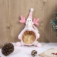 thumbnail image 5 of Christmas Candy Storage Basket, Pink Santa Claus Snowman Deer Candy Bowl, Xmas Rattan Woven Snack Container for Winter Table Desk Decor (Deer), 5 of 6