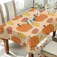 thumbnail image 4 of Coolnut Thanksgiving Pumpkin Tablecloth, Waterproof Washable Polyester Square Table Cover, Durable Tablecloth for Kitchen Dining Table Party Decor, 54"x54", 4 of 7