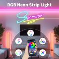 thumbnail image 2 of WANGQ LED Strip White 16.4ft/5m Neon Strip 12V Silicone Waterproof Flexible LED Neon Rope Light (Power Adapter Not Included), 2 of 6