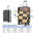 thumbnail image 6 of Balery Luggage Cover Chess Board With Pawns Print Suitcase Covers for Luggage Elastic Washable Suitcase Protector Fits 18-32 Inch Luggage-Medium, 6 of 9