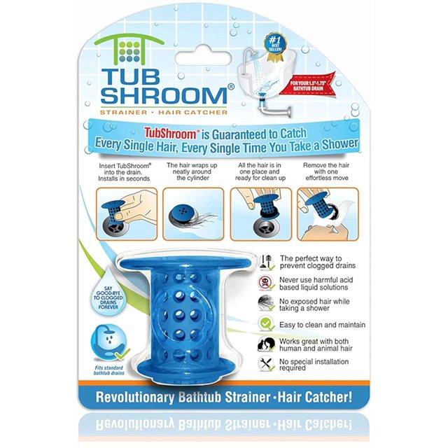 Revolucionario protector de drenaje para bañera, recogedor de pelo, colador, trampa, azul Sincero Electrónica