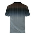 thumbnail image 4 of toraway Ensemble 2 Pcs pour Hommes Coupe Ajustée Mode Costume Imprimé Dégradé Rayé L, 4 of 4