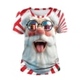thumbnail image 2 of Tops para hombre, blusas y camisas de manga corta con cuello redondo para hombre, moda para hombre, casual, cuello redondo, estampado, jersey deportivo, mangas cortas, camiseta, blusa navideña, blusa, 2 of 6