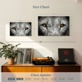 thumbnail image 2 of Elephant Stock Lion Eyes Pop Wall Art - Horizontal Multi Panel Canvas - Living Room Wall Decor - Animal Multi Panel - Gray And Orange Decor - 23" x 14", 2 of 4