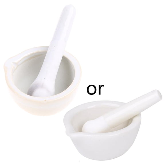 Giaone Mortar and Pestle Set Porcelain Spices Herb Grinding Herbs Bowl