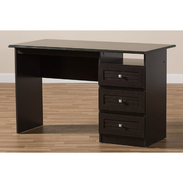 Baxton studio carine modern and outlet contemporary wenge brown finished desk
