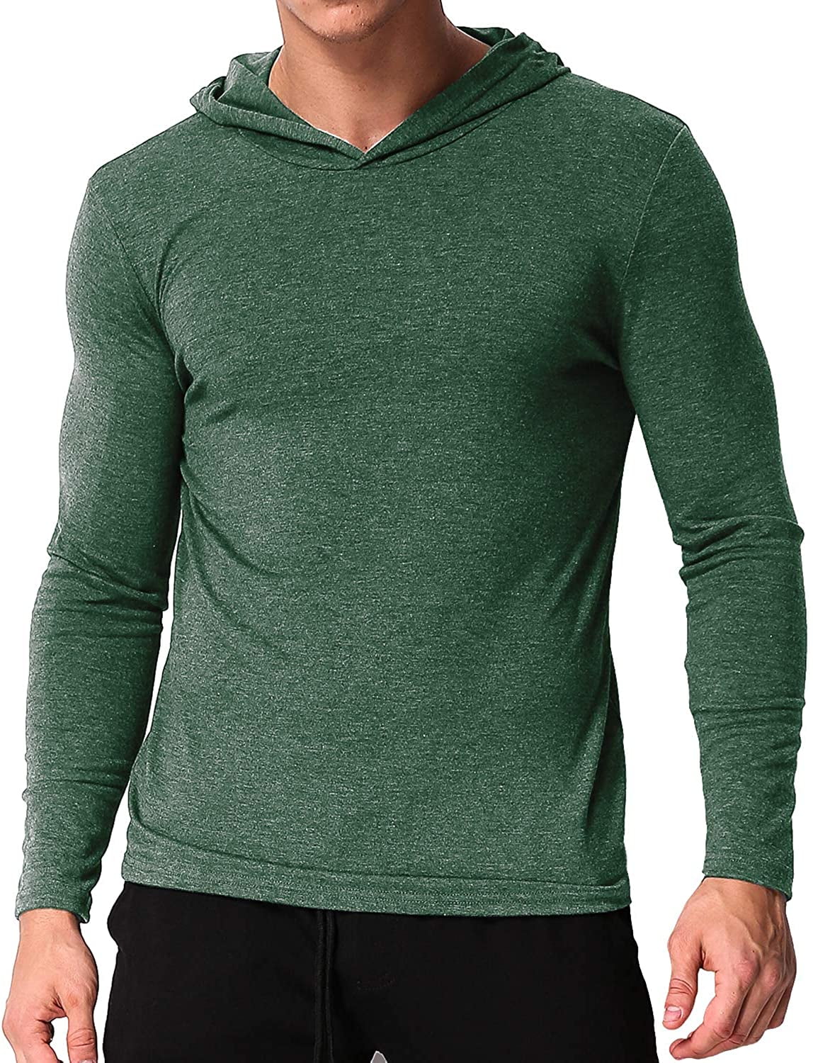 Men Long Sleeve Blouse Casual Basic T Shirt Pullover Jumper Tops Slim Fit Tee UK 