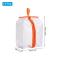 thumbnail image 2 of Uxcell Shoe Bags for Travel, Foldable Transparent Shoes Pouch, Orange 4 Pack, 2 of 6