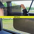 Auto Drive Universal Fit Side Window Repeat Using Black PVC Static
