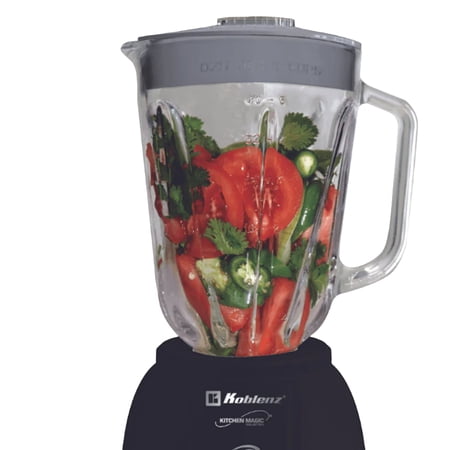 Koblenz Gourmet 500-Watt 10-Speed 50-Oz. Blender with Glass Jar (Black), LKM-5980 VN
