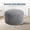 Grey-3FT - 36” x 36” x 22”, variant on Pink 4FT - 44” x 44” x 24” Bean Bag Chair Living Room Bedroom Dorm Reading Gaming
