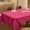 Hot Pink, variant on Plastic Table Cloths,Table Cloths Rectangle,72*54IN Dining Table Cover Waterproof,Waterproof Spillproof Plastic Flannel Backed Table Cloth, Wipe Clean Table Cover for Dining, Buffet(Gold)