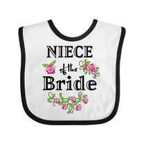 Inktastic Niece of the Bride Roses Girls Baby Bib